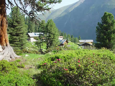 Selbstversorgerh&uuml;tten f&uuml;r Familienfreizeiten in K&uuml;htai/Tirol, im Wandergebiet Sellraintal-&Ouml;tztal.